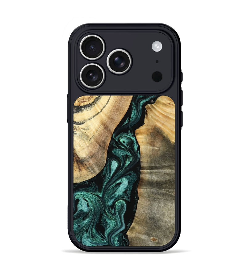 iPhone 17 Pro Wood Phone Case - Alene (Green, 798974)