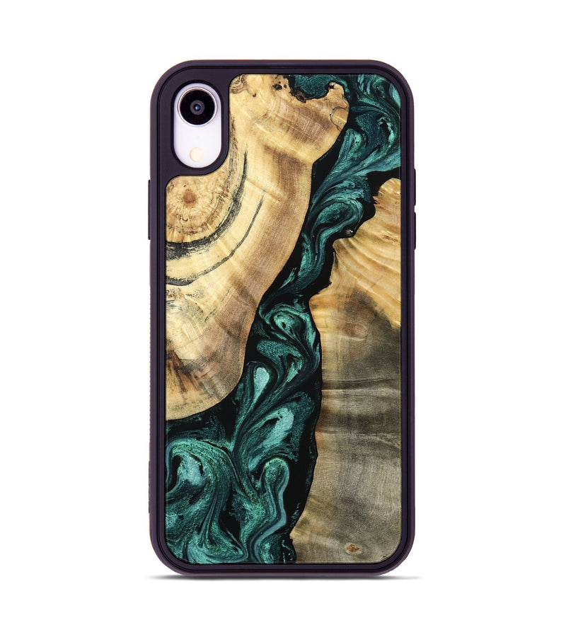 iPhone Xr Wood Phone Case - Alene (Green, 798974)