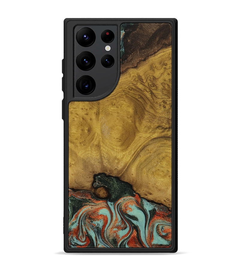 Galaxy S22 Ultra Wood Phone Case - Marylyn (Green, 798975)