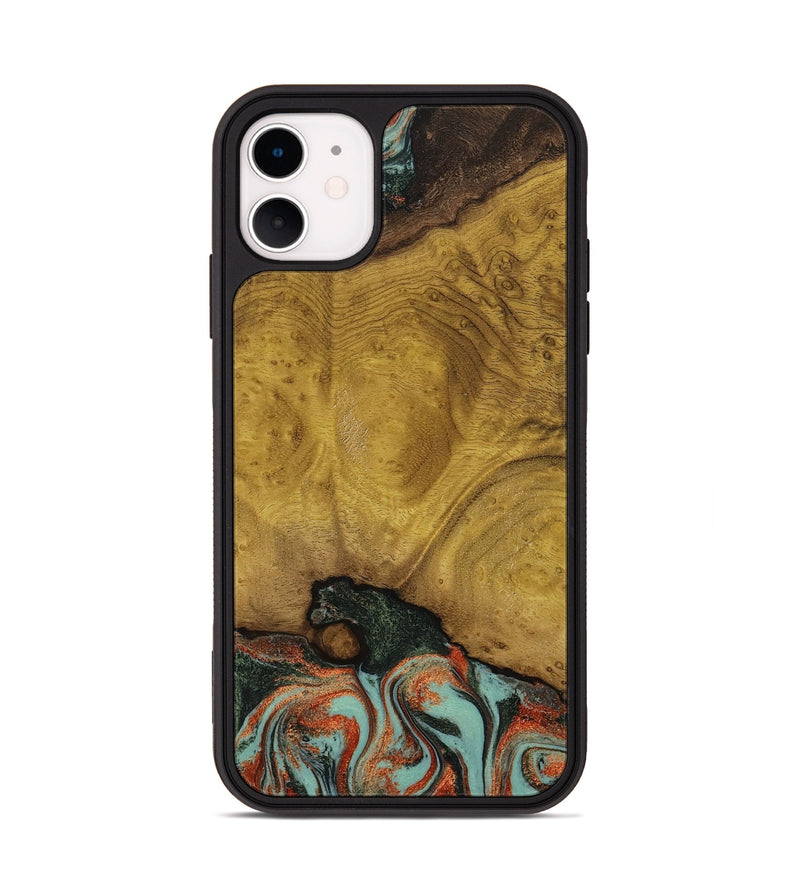 iPhone 11 Wood Phone Case - Marylyn (Green, 798975)