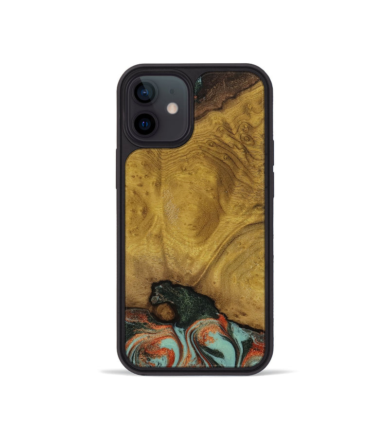 iPhone 12 mini Wood Phone Case - Marylyn (Green, 798975)