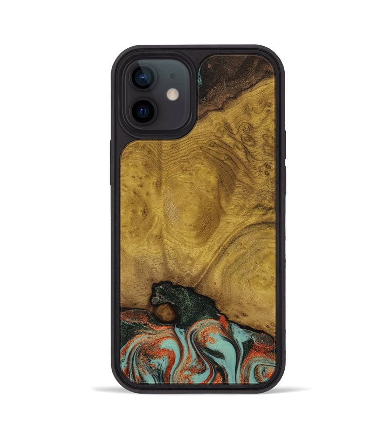 iPhone 12 Wood Phone Case - Marylyn (Green, 798975)