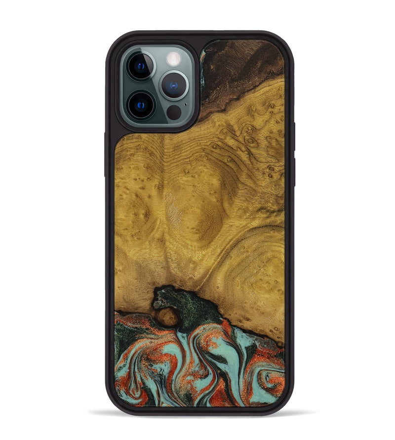 iPhone 12 Pro Max Wood Phone Case - Marylyn (Green, 798975)