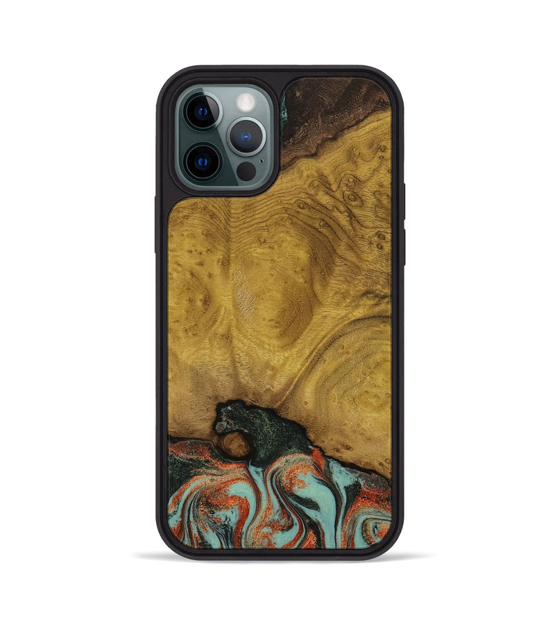 iPhone 12 Pro Wood Phone Case - Marylyn (Green, 798975)