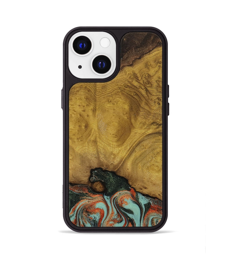 iPhone 13 Wood Phone Case - Marylyn (Green, 798975)
