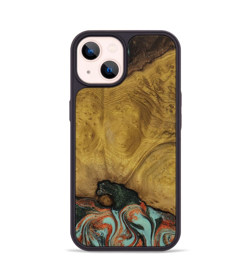 iPhone 14 Wood Phone Case - Marylyn (Green, 798975)