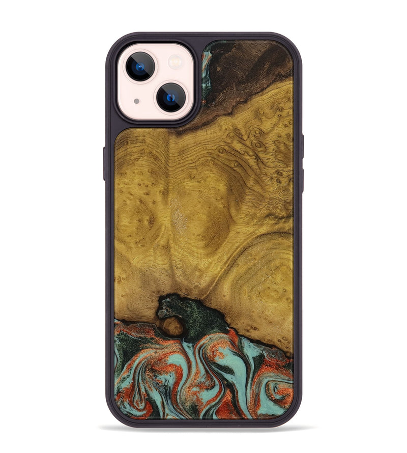 iPhone 14 Plus Wood Phone Case - Marylyn (Green, 798975)