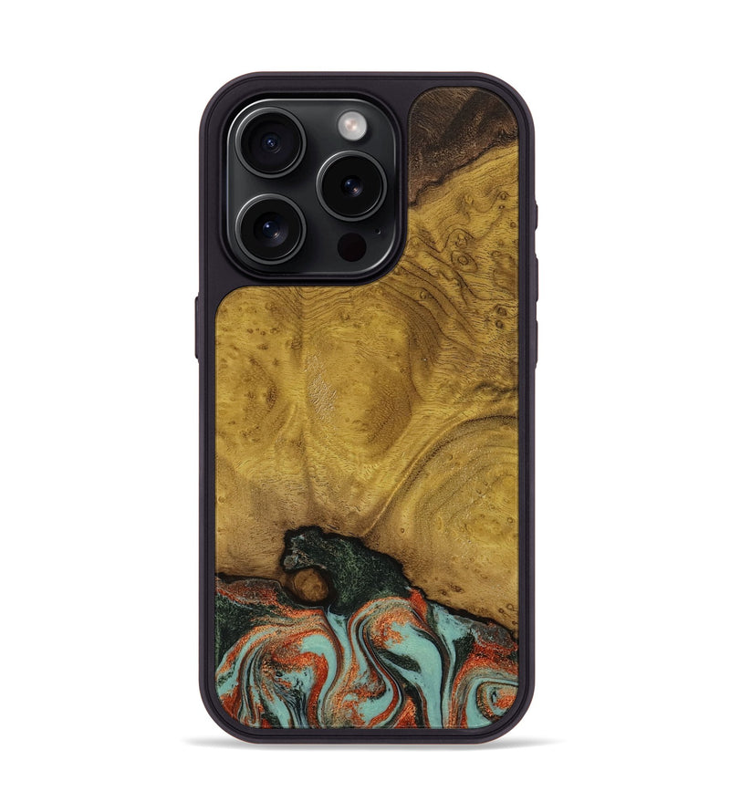 iPhone 15 Pro Wood Phone Case - Marylyn (Green, 798975)