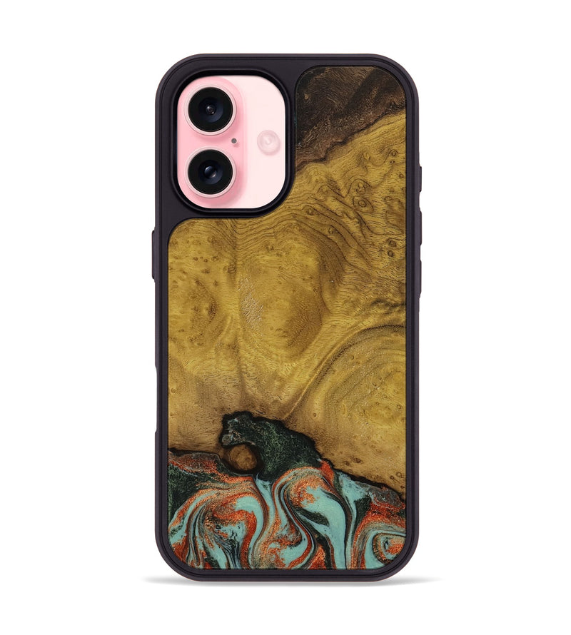 iPhone 16 Wood Phone Case - Marylyn (Green, 798975)