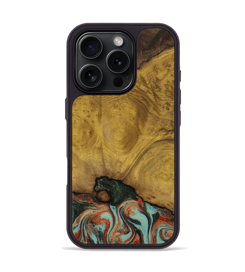 iPhone 16 Pro Wood Phone Case - Marylyn (Green, 798975)