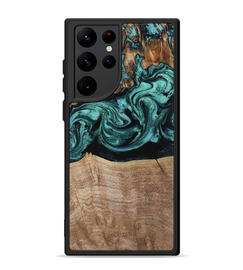 Galaxy S22 Ultra Wood Phone Case - Diya (Green, 798977)