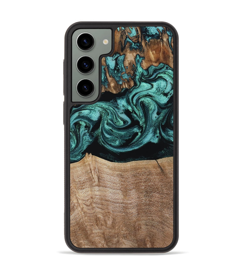 Galaxy S23 Plus Wood Phone Case - Diya (Green, 798977)