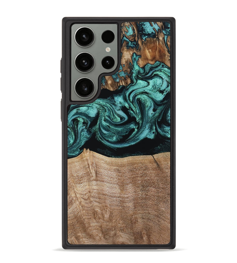 Galaxy S23 Ultra Wood Phone Case - Diya (Green, 798977)