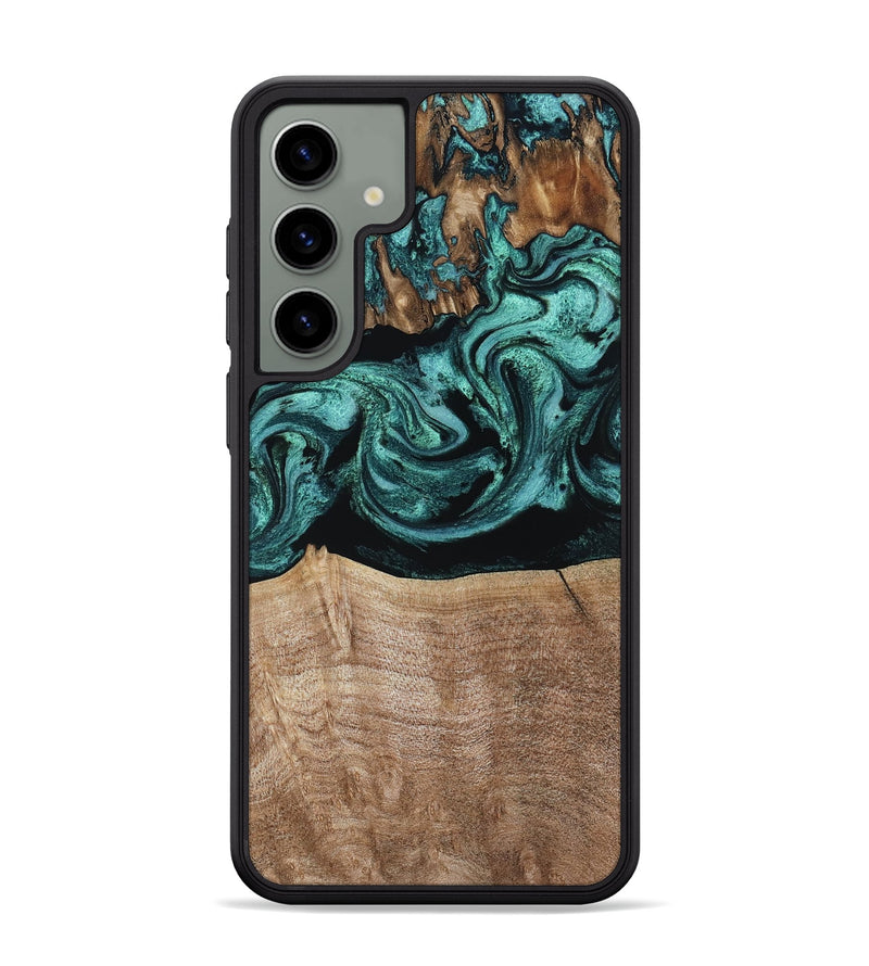 Galaxy S24 Plus Wood Phone Case - Diya (Green, 798977)