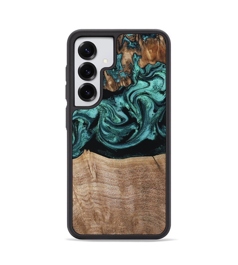 Galaxy S25 Wood Phone Case - Diya (Green, 798977)