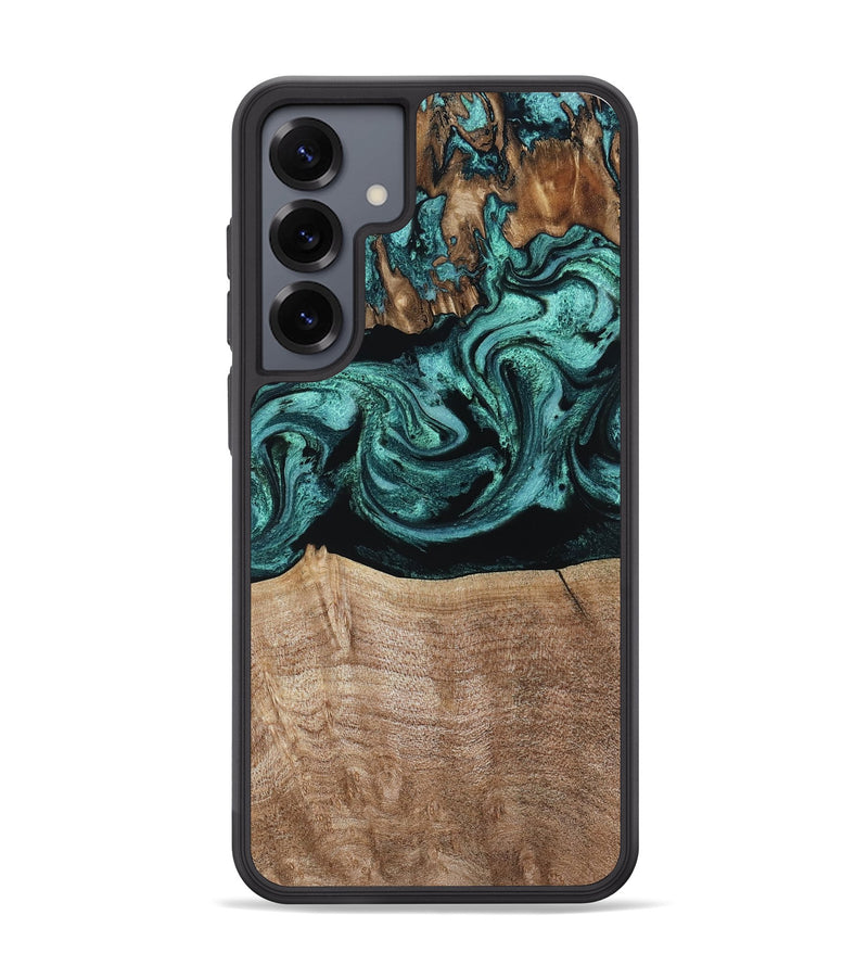 Galaxy S25 Plus Wood Phone Case - Diya (Green, 798977)