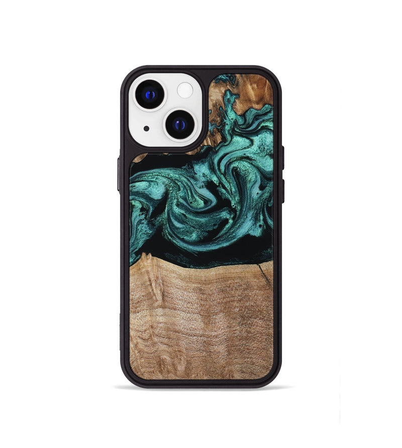 iPhone 13 mini Wood Phone Case - Diya (Green, 798977)