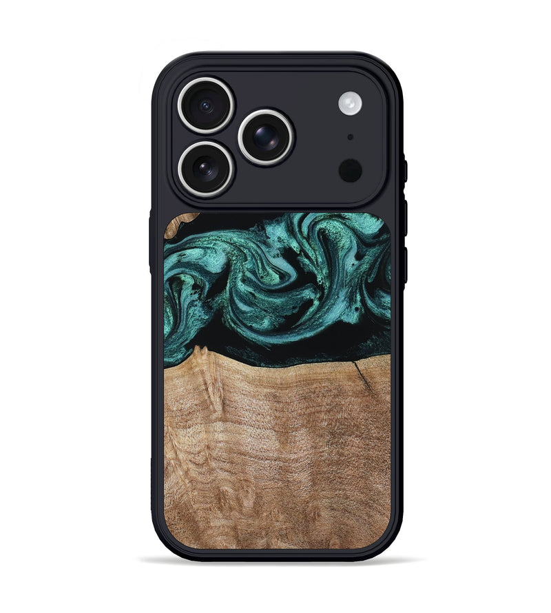 iPhone 17 Pro Wood Phone Case - Diya (Green, 798977)