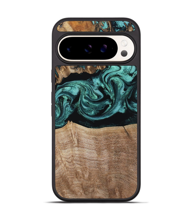 Pixel 9 Wood Phone Case - Diya (Green, 798977)