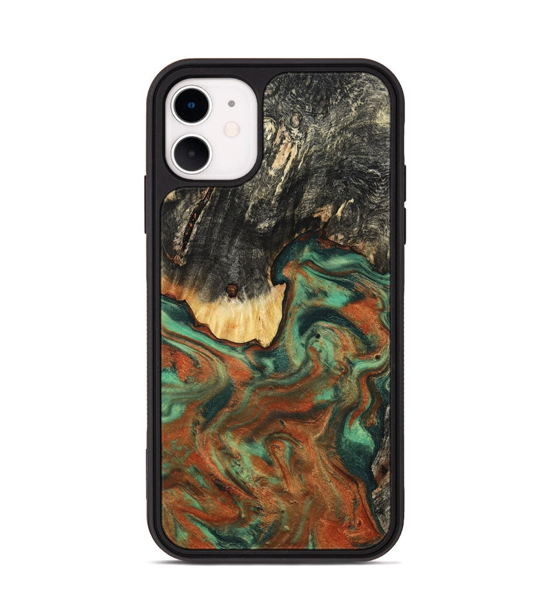 iPhone 11 Wood Phone Case - Ashton (Green, 798979)
