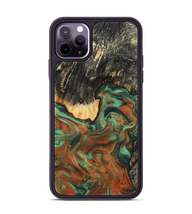iPhone 11 Pro Max Wood Phone Case - Ashton (Green, 798979)