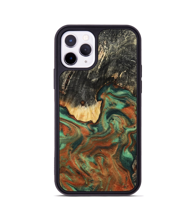 iPhone 11 Pro Wood Phone Case - Ashton (Green, 798979)