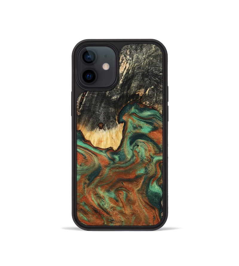 iPhone 12 mini Wood Phone Case - Ashton (Green, 798979)