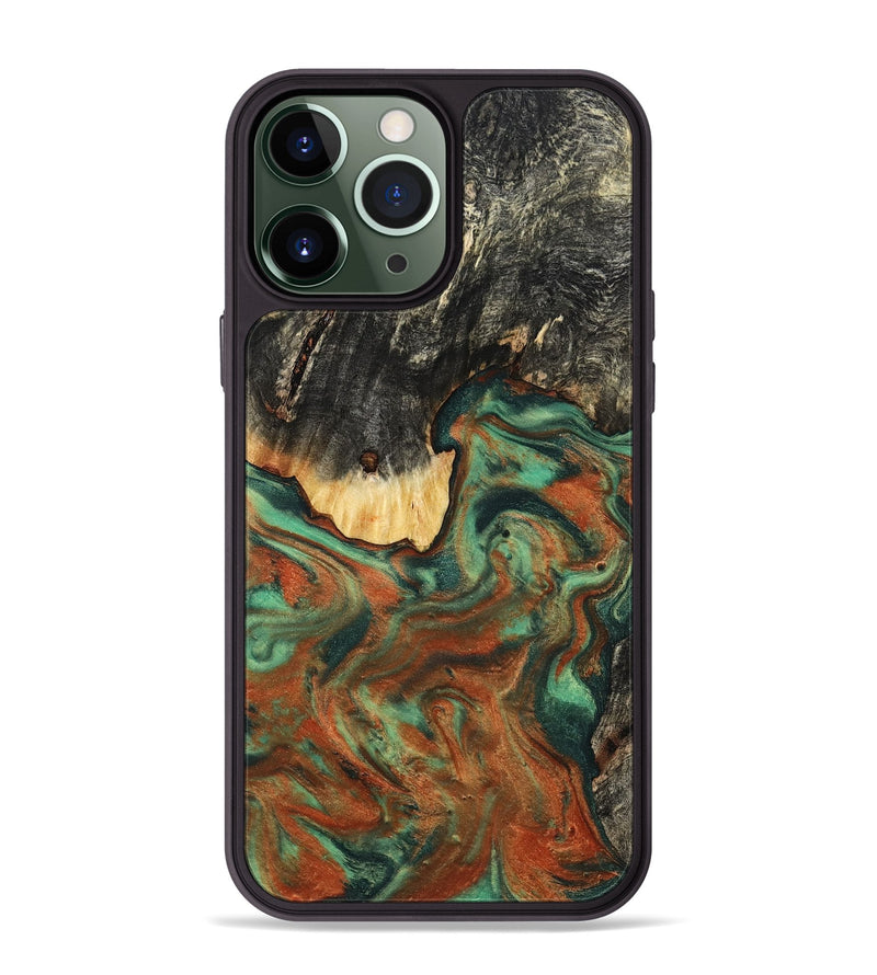 iPhone 13 Pro Max Wood Phone Case - Ashton (Green, 798979)
