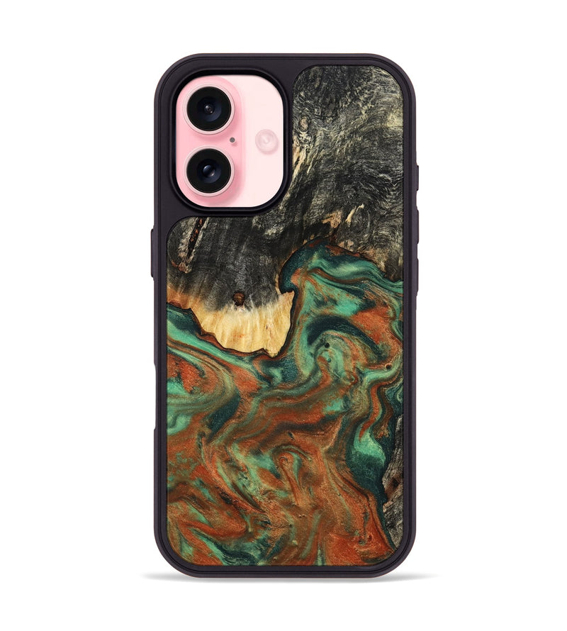 iPhone 16 Wood Phone Case - Ashton (Green, 798979)