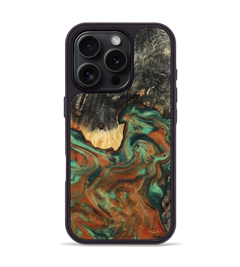iPhone 16 Pro Wood Phone Case - Ashton (Green, 798979)