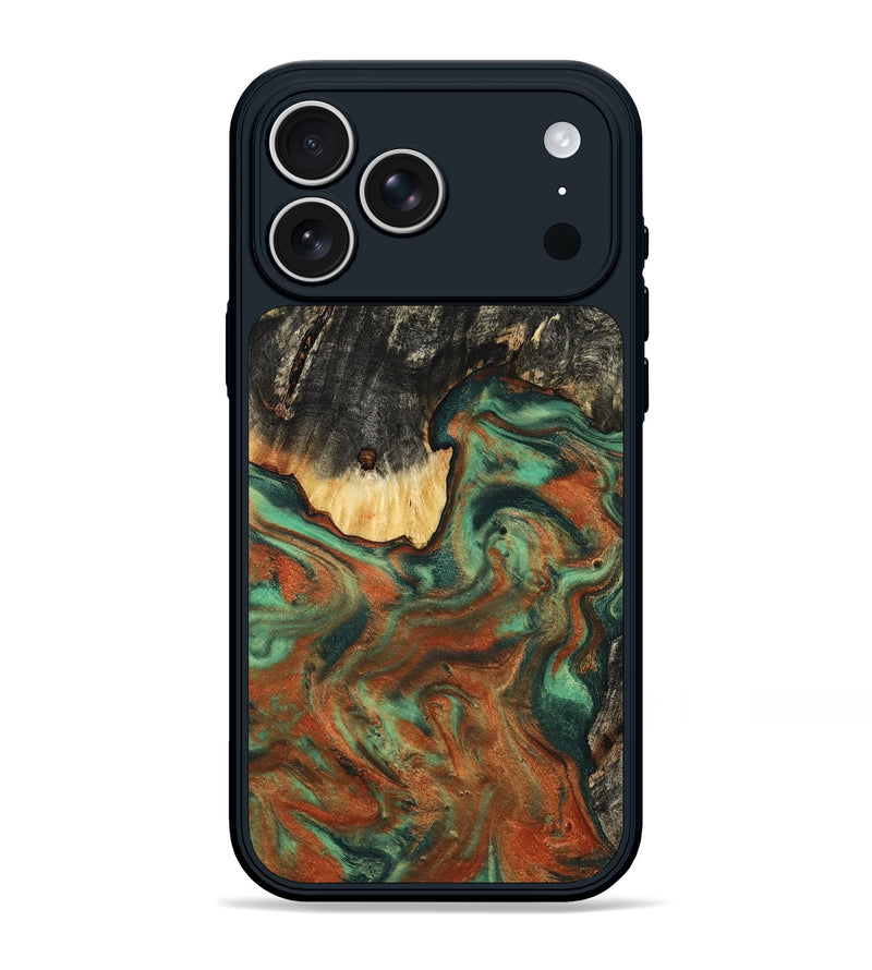 iPhone 17 Pro Max Wood Phone Case - Ashton (Green, 798979)