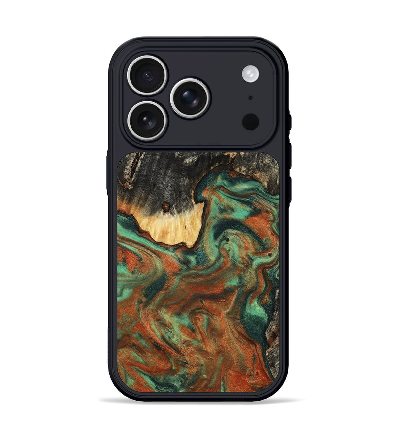 iPhone 17 Pro Wood Phone Case - Ashton (Green, 798979)