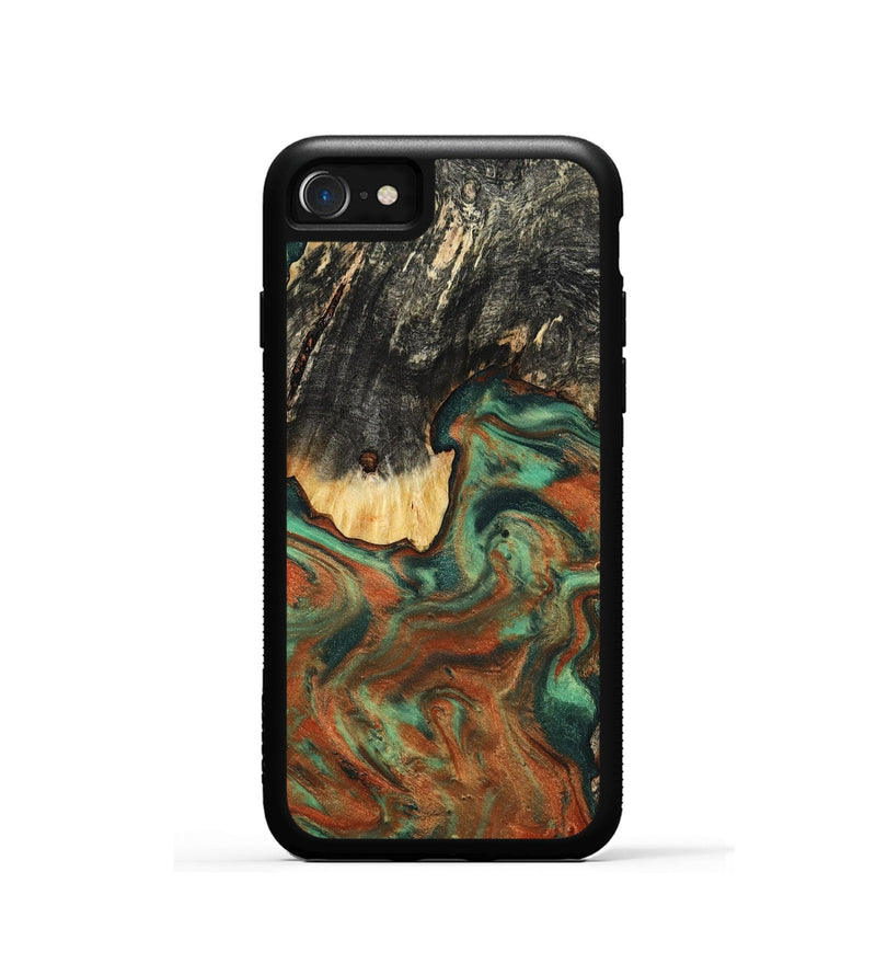 iPhone SE Wood Phone Case - Ashton (Green, 798979)
