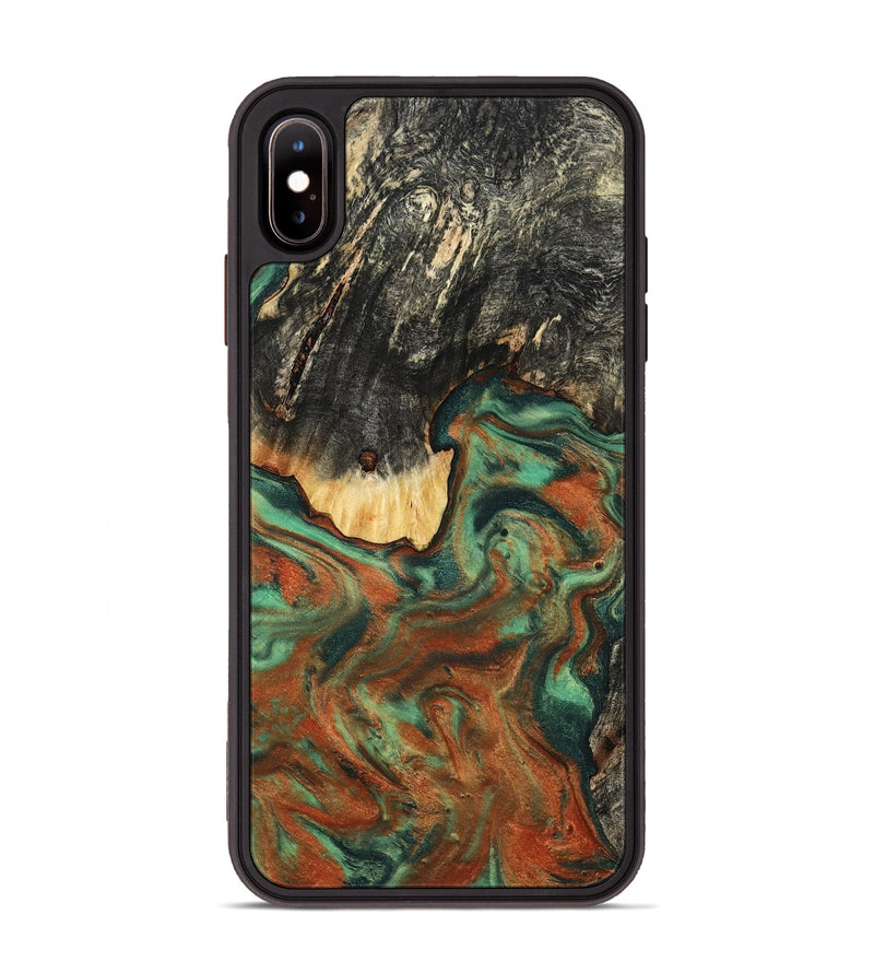 iPhone Xs Max Wood Phone Case - Ashton (Green, 798979)