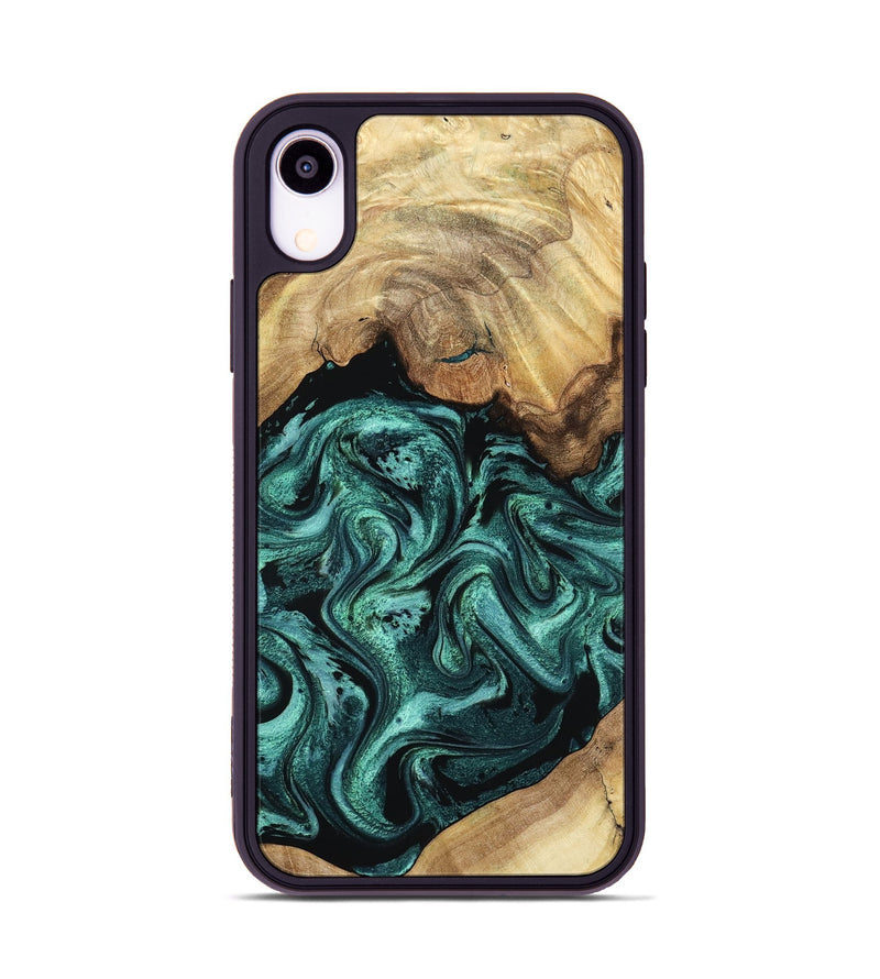 iPhone Xr Wood Phone Case - Erwin (Green, 798980)