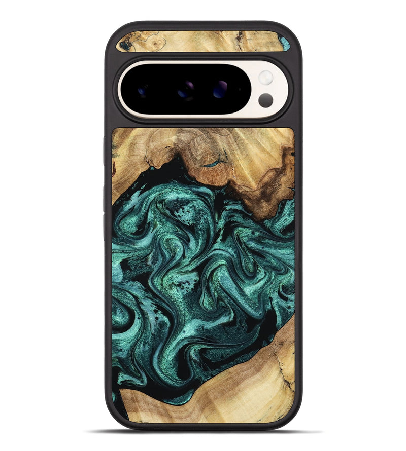 Pixel 10 Pro XL Wood Phone Case - Erwin (Green, 798980)