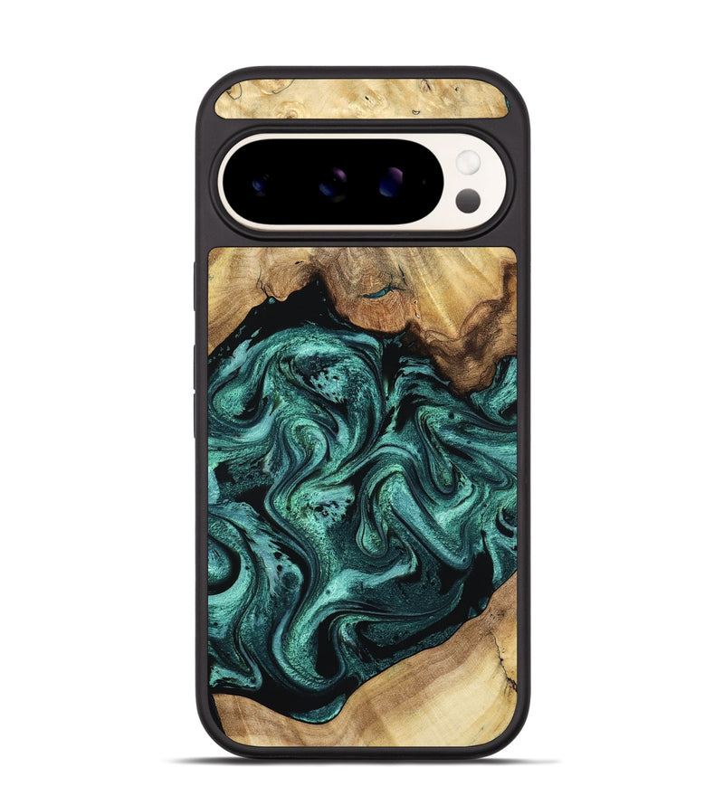 Pixel 9 Pro Wood Phone Case - Erwin (Green, 798980)