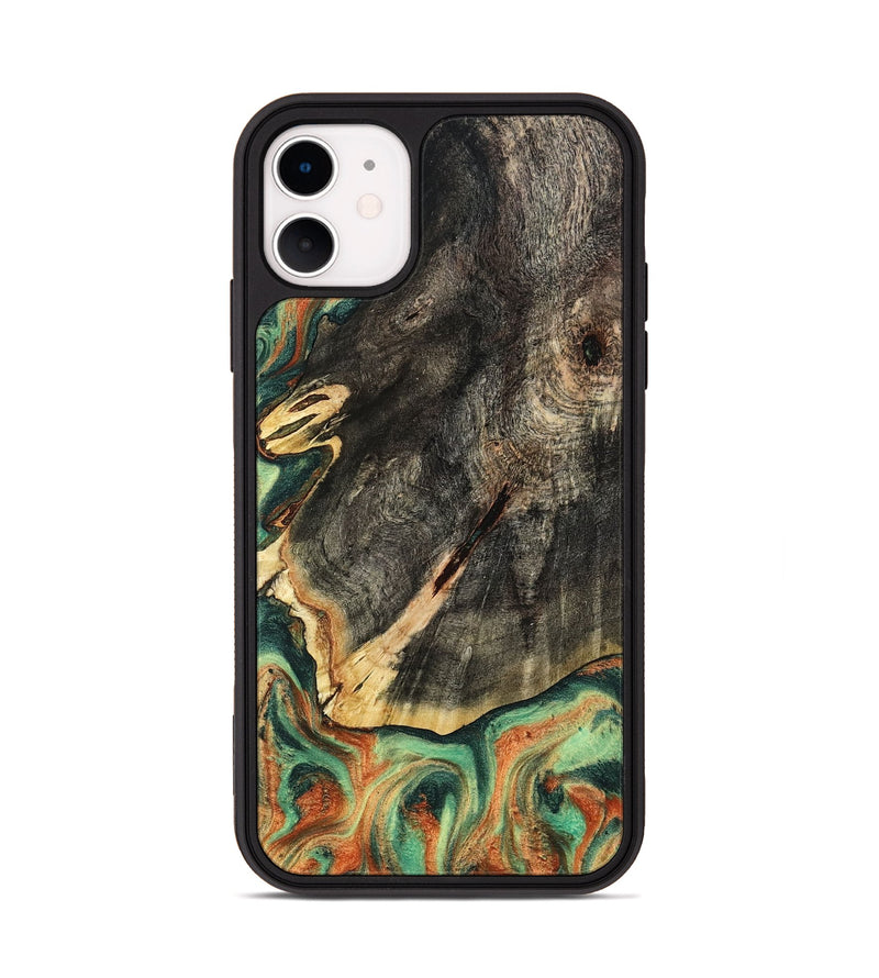 iPhone 11 Wood Phone Case - Kirsten (Green, 798982)