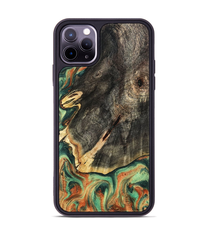 iPhone 11 Pro Max Wood Phone Case - Kirsten (Green, 798982)