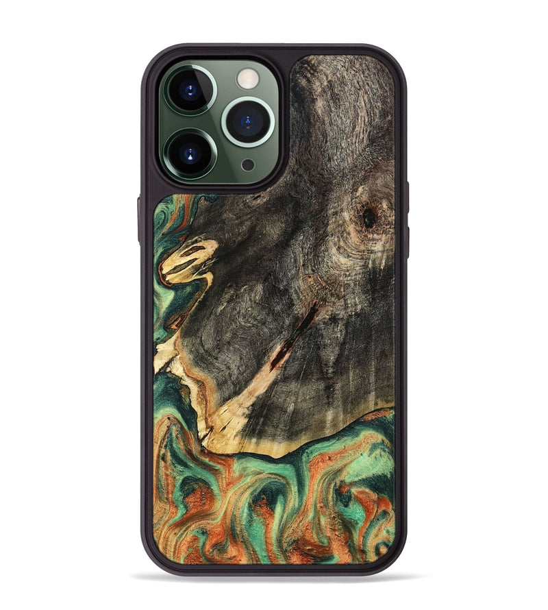 iPhone 13 Pro Max Wood Phone Case - Kirsten (Green, 798982)