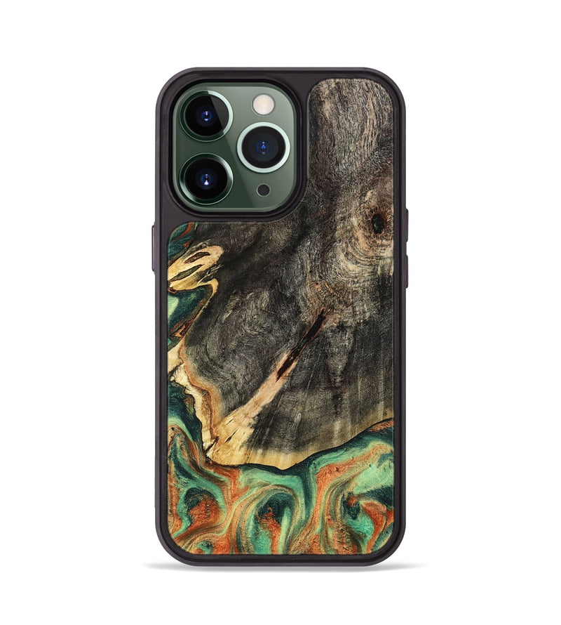 iPhone 13 Pro Wood Phone Case - Kirsten (Green, 798982)