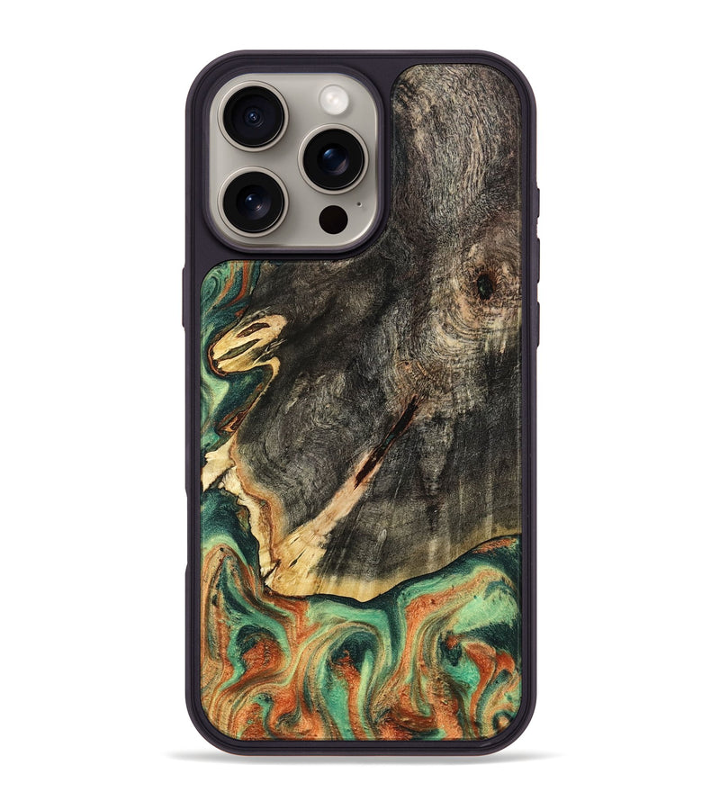 iPhone 16 Pro Max Wood Phone Case - Kirsten (Green, 798982)