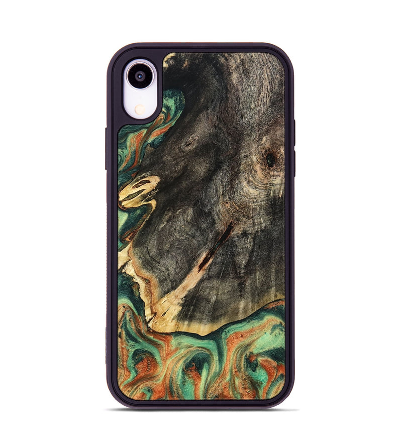 iPhone Xr Wood Phone Case - Kirsten (Green, 798982)
