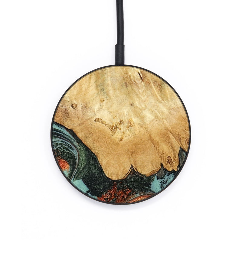 Circle Wood Wireless Charger - Kaden (Green, 798983)