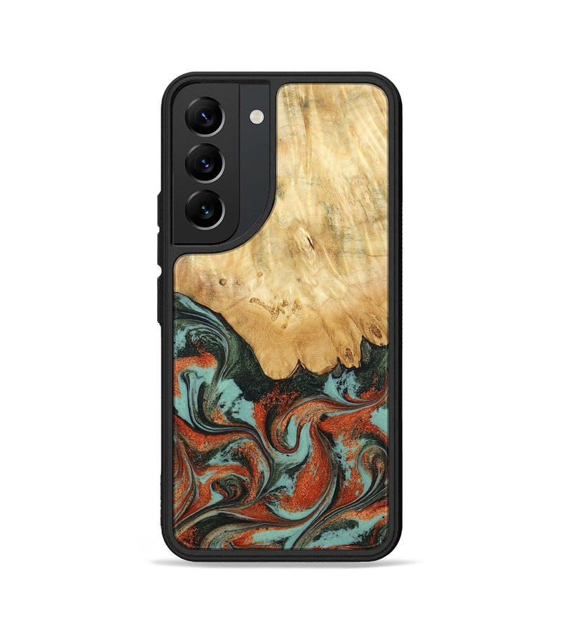 Galaxy S22 Wood Phone Case - Kaden (Green, 798983)