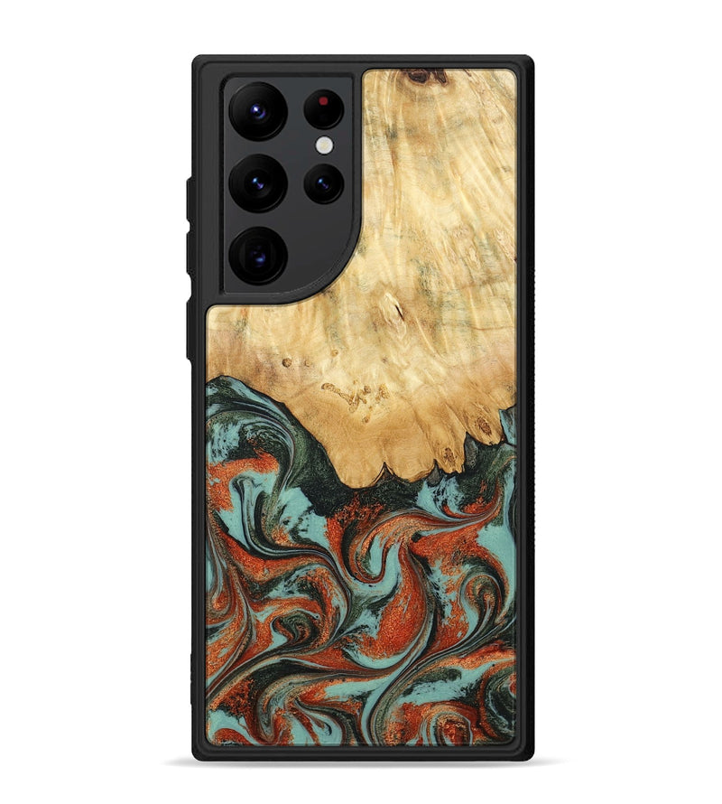 Galaxy S22 Ultra Wood Phone Case - Kaden (Green, 798983)