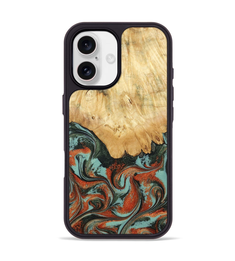 iPhone 17 Wood Phone Case - Kaden (Green, 798983)