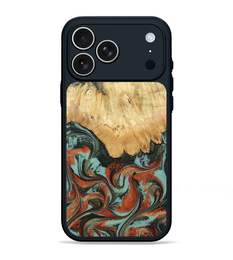 iPhone 17 Pro Max Wood Phone Case - Kaden (Green, 798983)