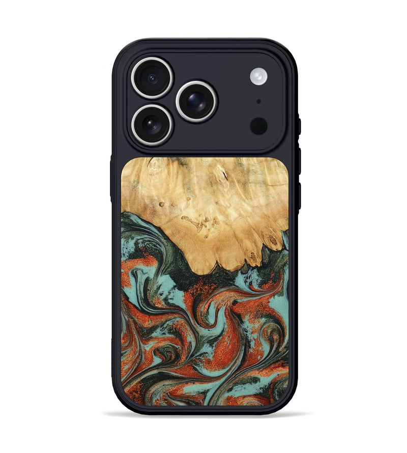 iPhone 17 Pro Wood Phone Case - Kaden (Green, 798983)