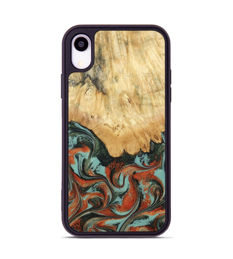 iPhone Xr Wood Phone Case - Kaden (Green, 798983)